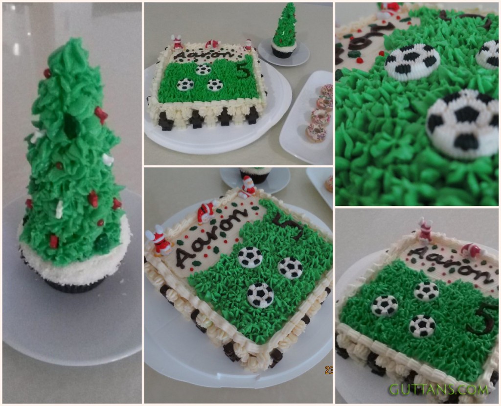 VANILLA BUTTER CAKE ~~ BUTTERCREAM ICING~~ CHRISTMAS BIRTHDAY CAKE