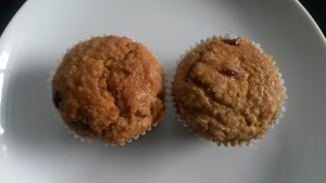 Whole Wheat Oats Muffins with Cranberry