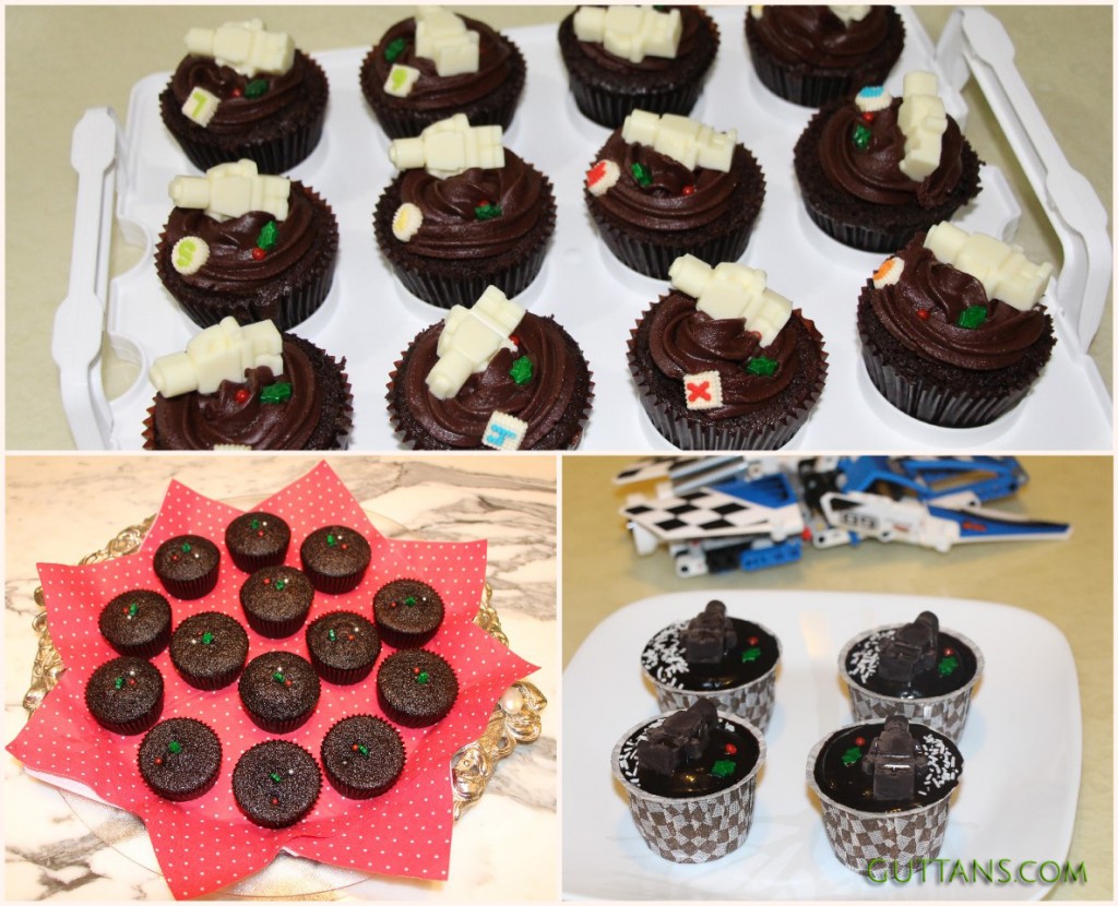 DARK SECRET CHOCOLATE CUPCAKES ~~ LEGOMAN CUPCAKES