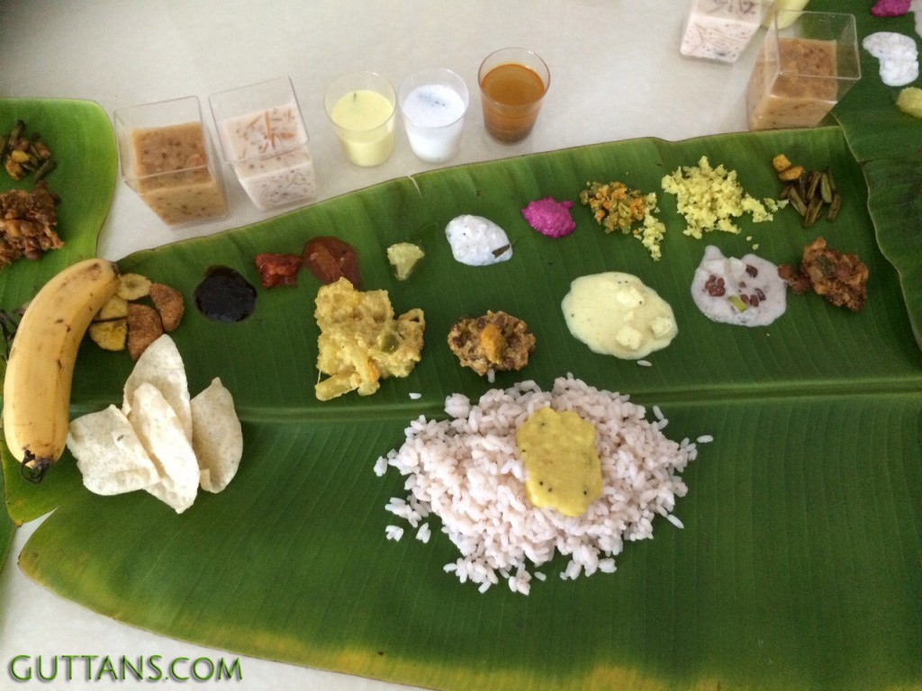 Serving Onam Sadya